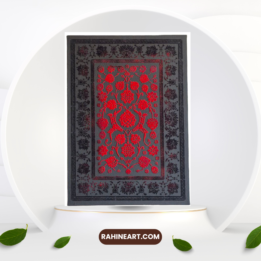 تابلو پودر مخمل طرح فرش ایرانی - تصویر 1